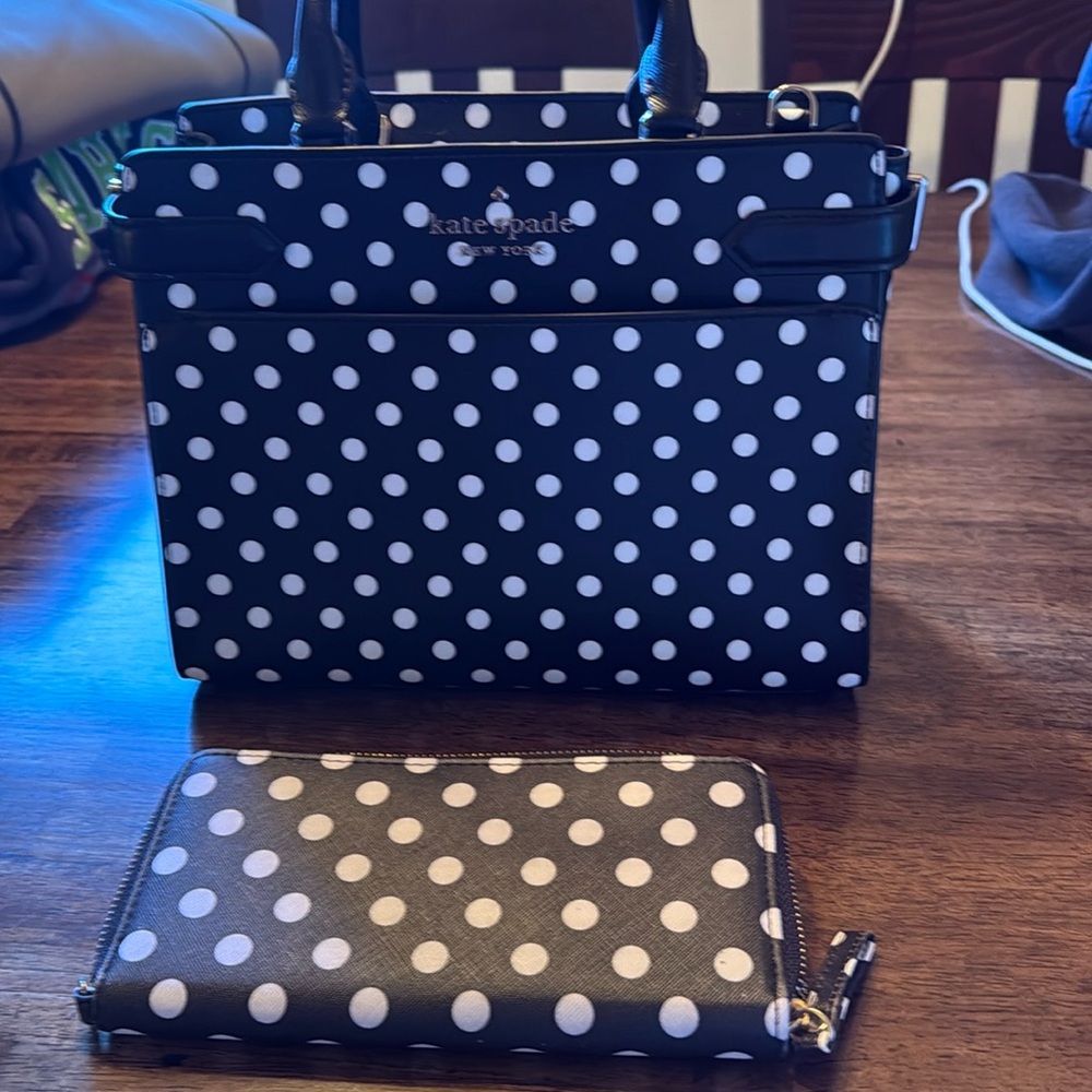 Kate Spade Staci Polka Dot Medium Satchel Crossbody